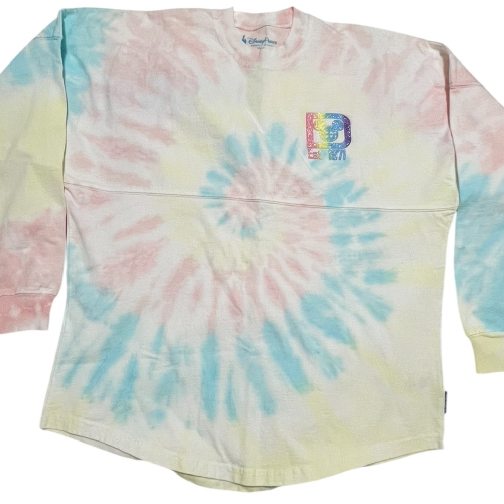 DISNEY WORLD WDW Spirit Jersey Pastel Tie Dye Rainbow Size XS - Picture 5 of 10